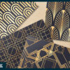 Art Deco Gold Foil Digital Paper Art Deco Gold Foil Digital Paper