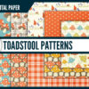 Toadstools digital paper