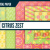 Citrus zest digital paper Citrus zest digital paper