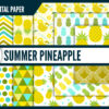 Summer pineapple digital paper Summer pineapple digital paper