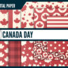 Canada Day digital paper Canada Day digital paper