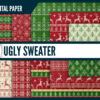 Ugly sweater digital paper