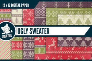 Ugly Sweater Digital Paper