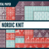 Nordic Knit Digital Paper Nordic Knit Digital Paper