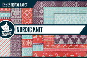 Nordic Knit Digital Paper