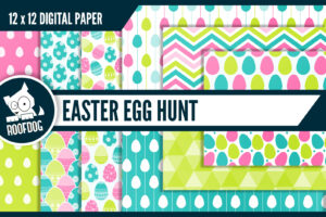 Easter Egg Hunt Digital Paper