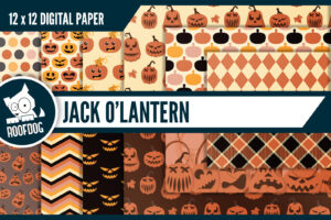 Jack O Lantern Digital Paper