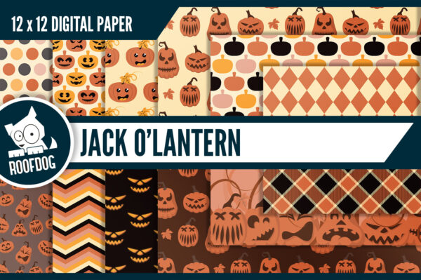 Jack O Lantern Digital Paper