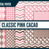 Classic Pink Cacao Digital Paper