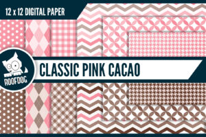 Classic Pink Cacao Digital Paper