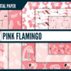 Pink and white flamingo digital paper Pink and white flamingo digital paper