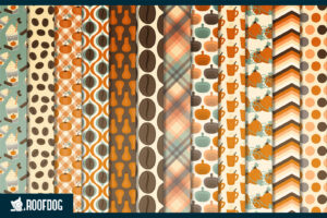 Pumpkin spice latte digital paper
