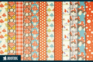 Toadstools digital paper