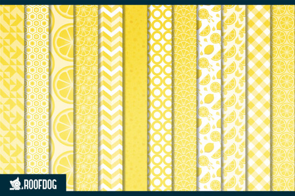 Zesty lemon digital paper