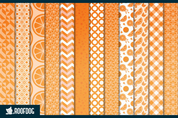 Juicy orange digital paper Juicy orange digital paper