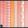 Pink grapefruit digital paper