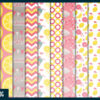 Pink lemonade digital paper Pink lemonade digital paper