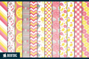 Pink lemonade digital paper