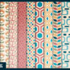 Retro patterns digital paper Retro patterns digital paper