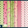 Summer watermelon digital paper