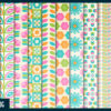 Bright spring flowers digital paper