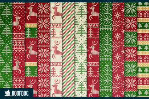 Ugly Christmas sweater digital paper