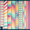 Retro rainbow digital paper Retro rainbow digital paper