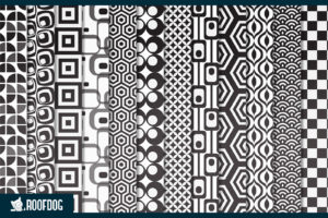 Black and White Geometric Digital Paper