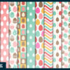 Retro Easter Egg Hunt Digital Paper Retro Easter Egg Hunt Digital Paper