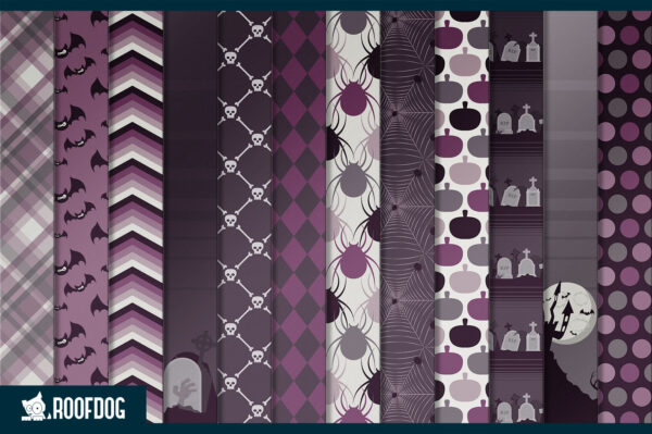 Midnight Haunt Halloween Digital Paper