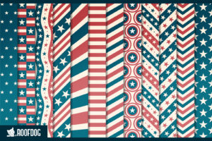 Vintage USA 4th of July Digital Paper