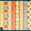 Fifties fall patterns digital paper Fifties fall patterns digital paper