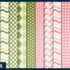 Classic Melon Pink and Green Digital Paper Classic Melon Pink and Green Digital Paper