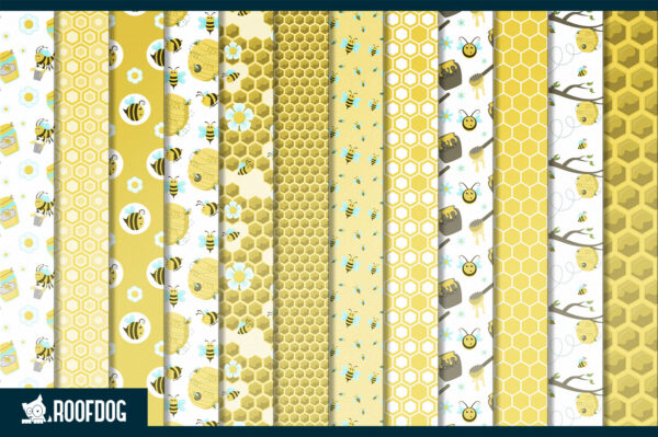 Honey Bee Digital Paper