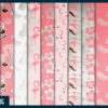 Pink and silver flamingo digital paper Pink and silver flamingo digital paper