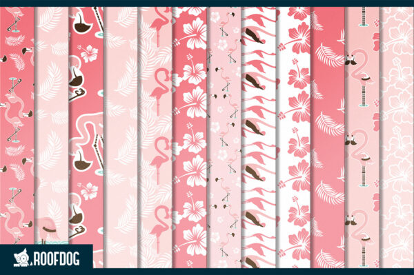 Pink and white flamingo digital paper Pink and white flamingo digital paper