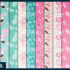Sandy shores flamingo digital paper