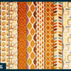 Fall retro gold foil digital paper Fall retro gold foil digital paper