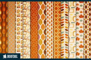Fall retro gold foil digital paper