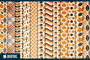 Autumn leaves digital paper