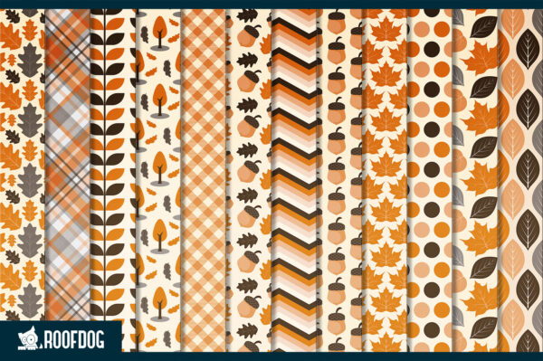 Autumn leaves digital paper Autumn leaves digital paper