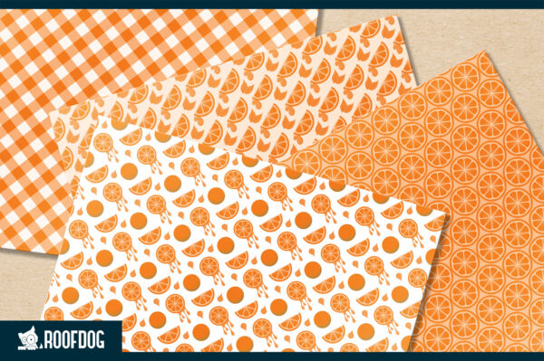 Juicy orange digital paper Juicy orange digital paper