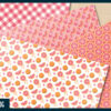 Pink grapefruit digital paper