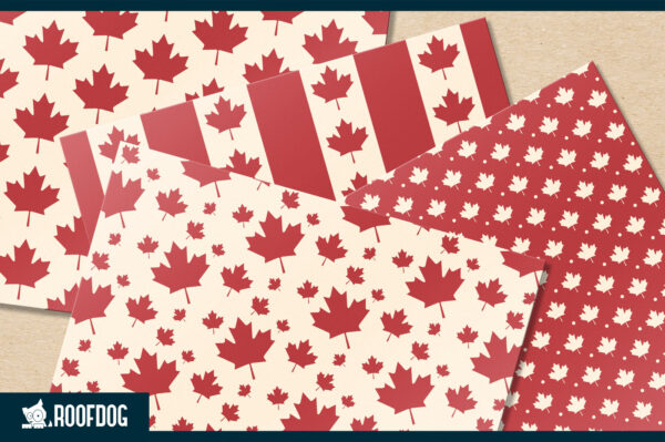 Canada Day digital paper Canada Day digital paper