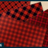 Red and green Christmas Plaid digital paper