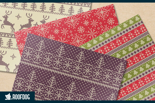 Ugly Sweater Digital Paper