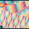 Retro rainbow digital paper Retro rainbow digital paper