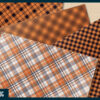 Halloween Plaid Orange and Purple Digital Paper Halloween Plaid Orange and Purple Digital Paper
