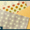 Fifties fall patterns digital paper Fifties fall patterns digital paper