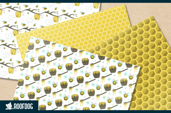 Honey Bee Digital Paper